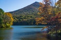 Autumn View of Sharp Top Mountain and Abbott Lake Royalty Free Stock Photo